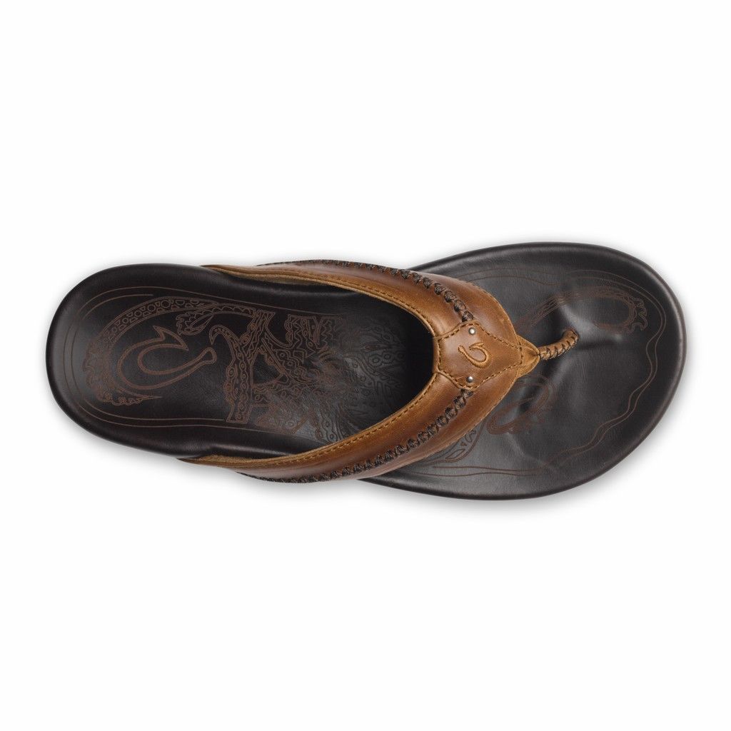 Sandalias Olukai Mea Ola - Chanclas Hombre Cafes 20621-958